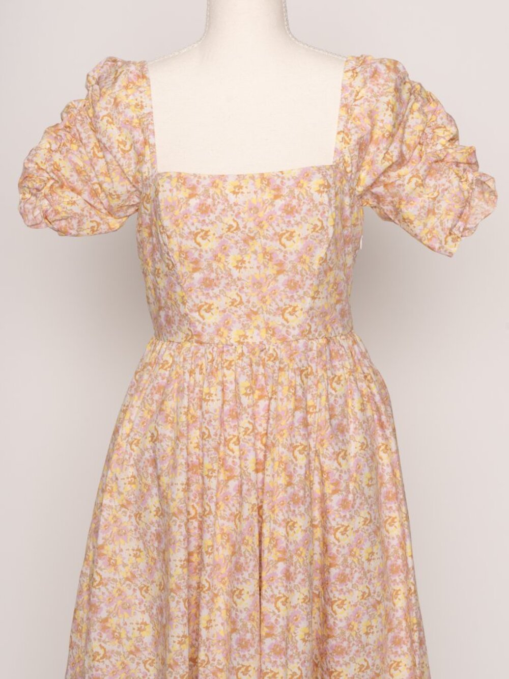 Free People She's A Dream Floral Midi Dress Sz 4 w/ Pockets Cottagecore Prairie - Picture 2 of 15